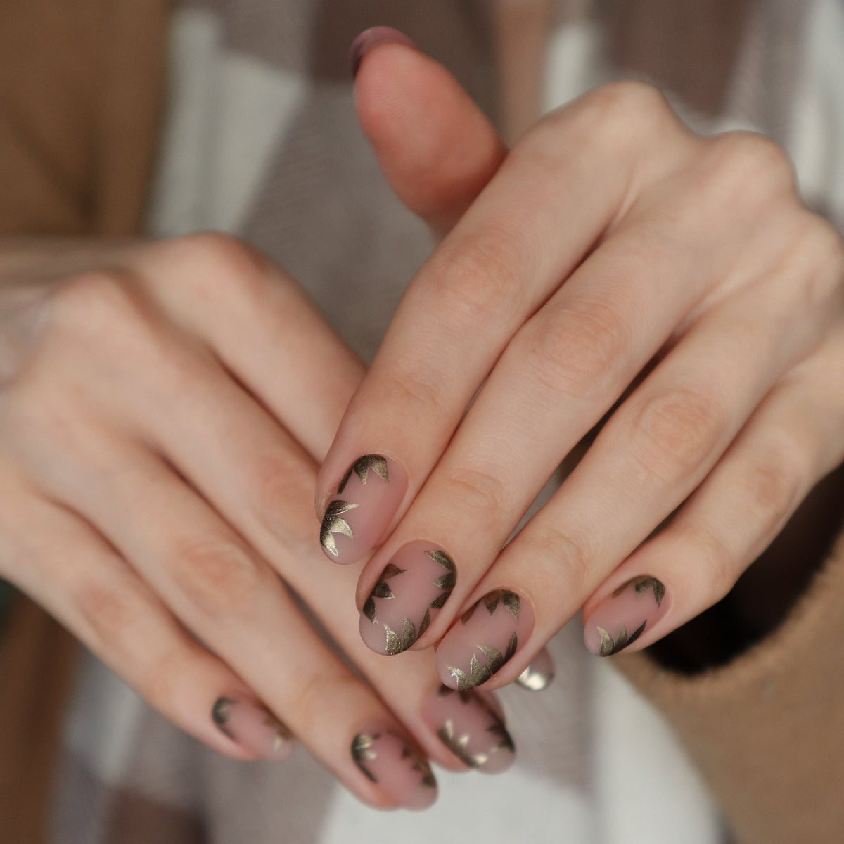 Rose Gold Garden | Håndlavede Press-Ons