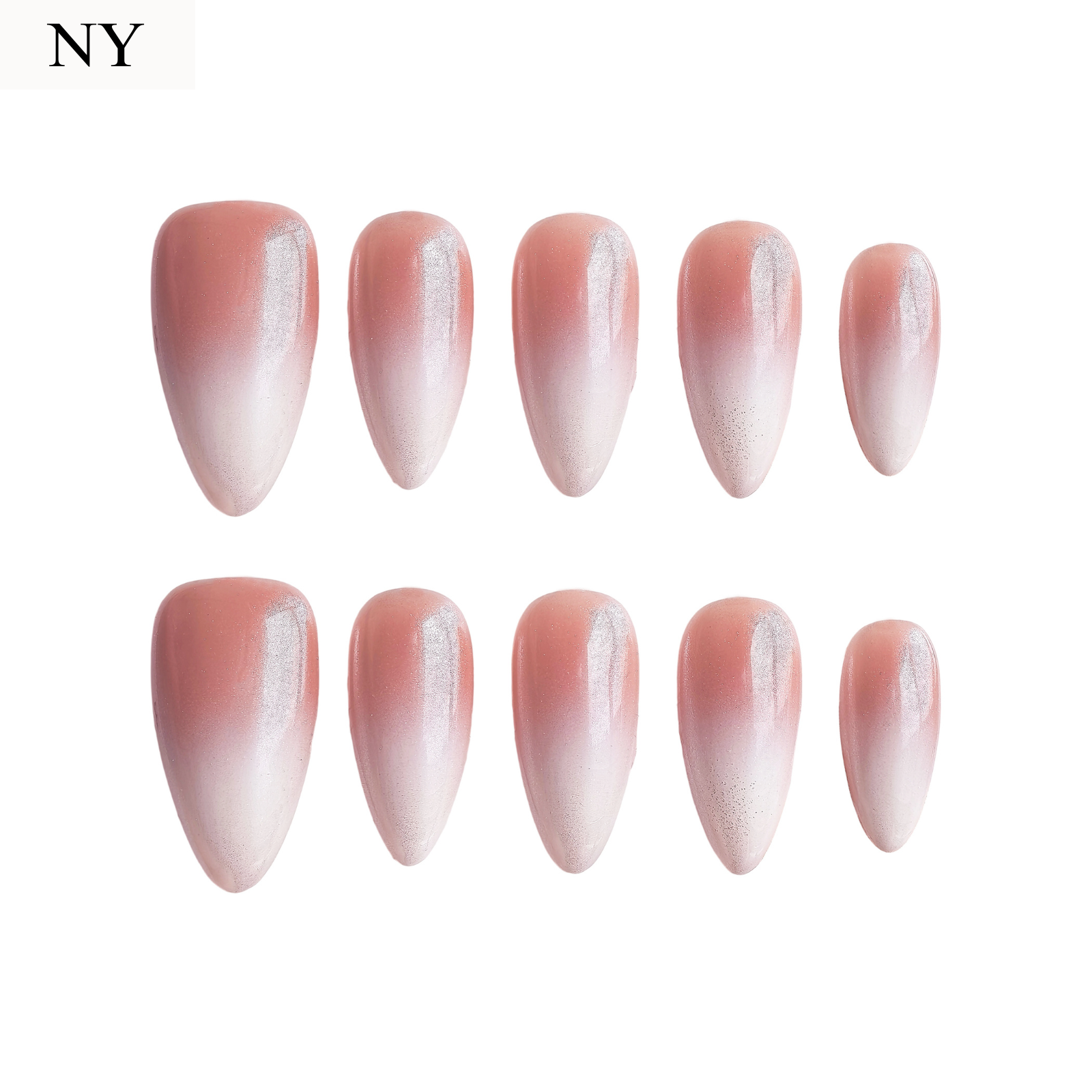 Glazed Ombre | Håndlavede Press-Ons