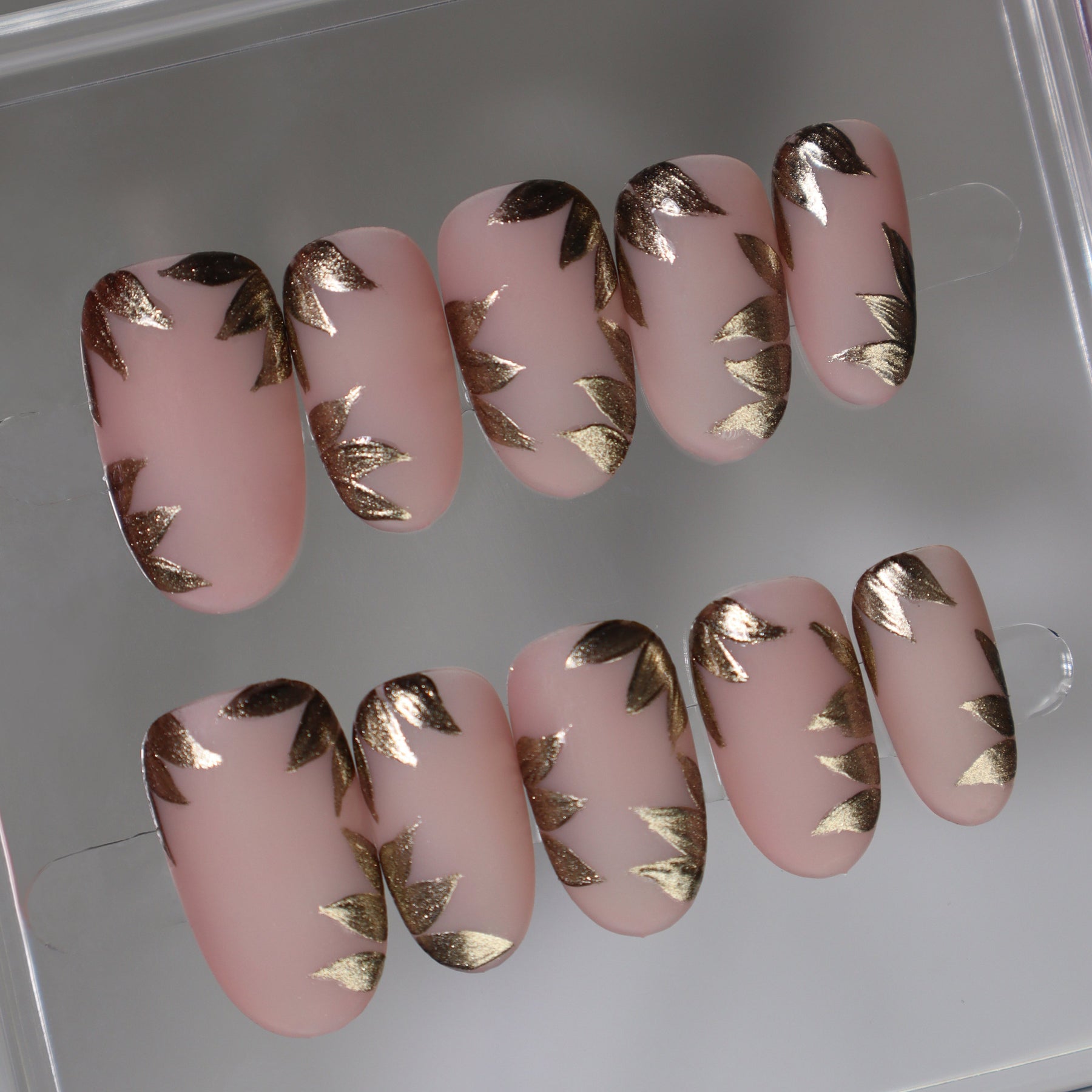Rose Gold Garden | Håndlavede Press-Ons