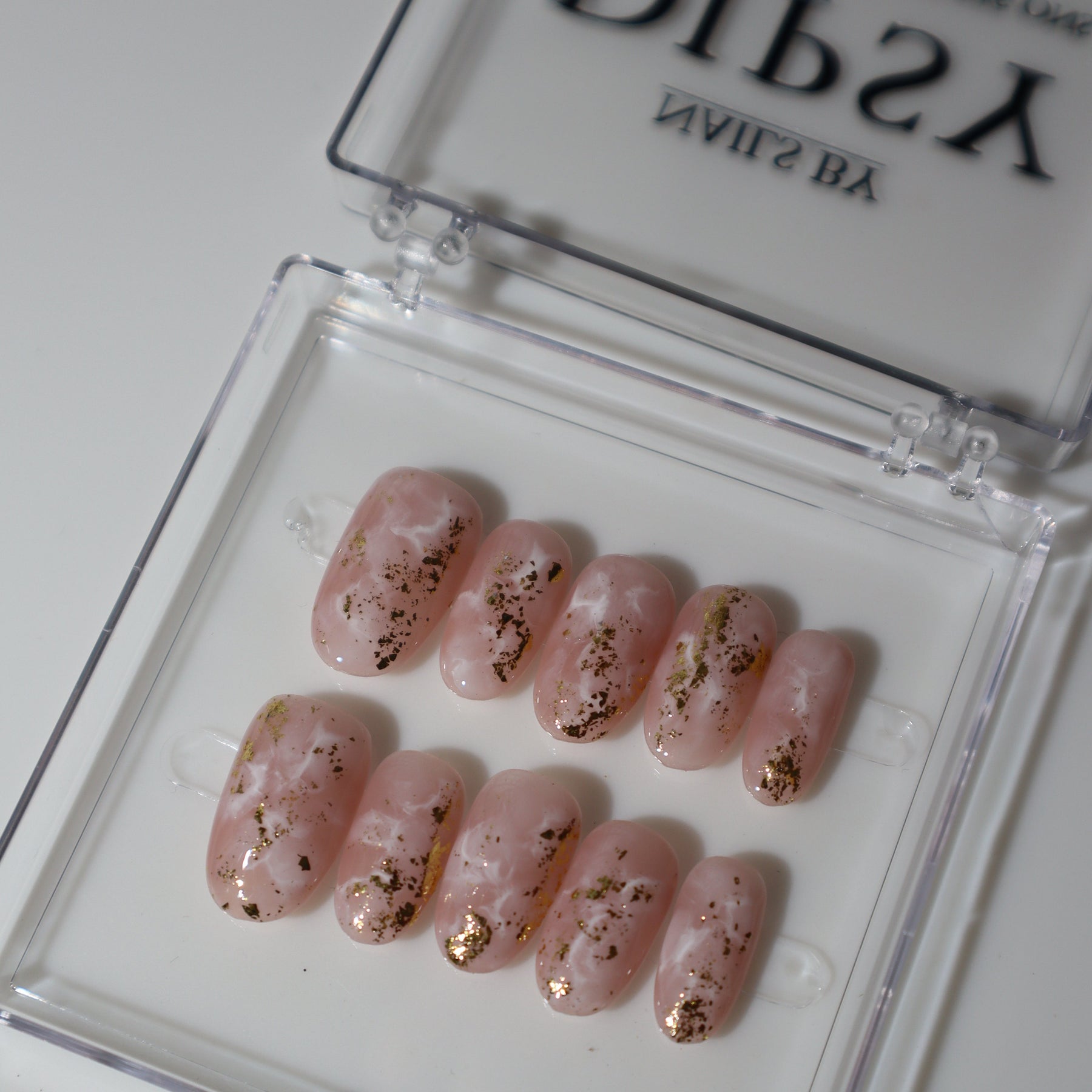 Marble Blush | Håndlavede Press-Ons