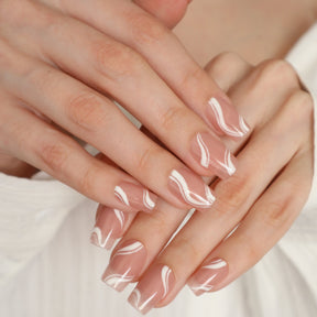Blush Elegance | Håndlavede Press-Ons