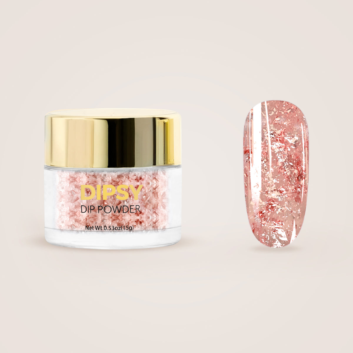 Rose og Guld Dypning Pulver